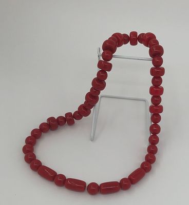 Винтаж. Бусы. Рябиновый цвет. 70-80е гг. Длина нити: 62см.