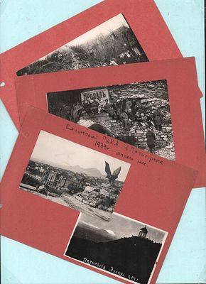 Подборка из девяти (10шт.) фотографий "Санаторий РККА в Пятигорске". Апрель 1933г.. Размер: 