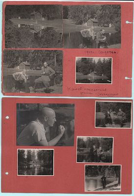 Подборка из двенадцати (12шт.) фотографий "Шуваловский парк". 1940г. Размер: 11,5х8,5см., 5 