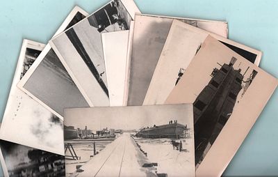 Подборка из ста тридцати шести (136шт.) фотографий "История судоремонтных мастерских в 