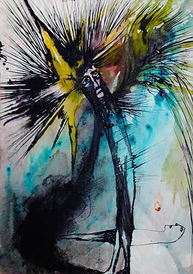 Гаврилов В.Ф. Иглы 1970-е гг. Акварель, цв. тушь 28Х20. Гаврилов Валерий 