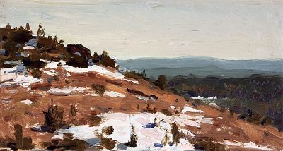 Нестеров И.Н. Дали 1950-е гг. Картон, масло 18Х33,5. Нестеров Иван Наумович (1922 – 2003) 