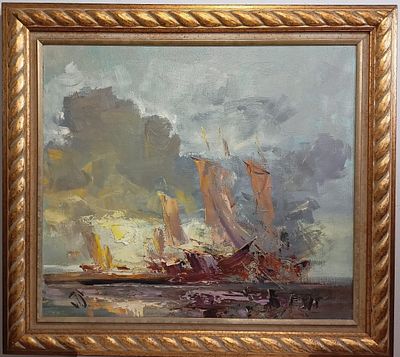 Белостоцкий А.А. Морской мажор 2007г. Холст, масло 70Х80. Белостоцкий Артем Артемович (1947-2012)