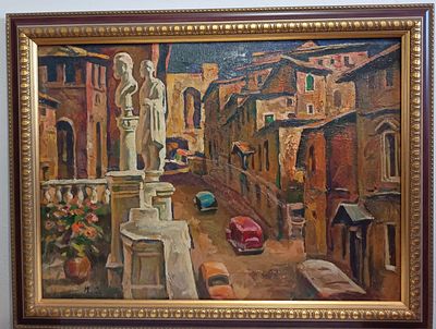 Симонов И.В. Итальянский мотив 1980г. Холст, масло 51Х70. Симонов Игорь Иванович (1927-2019) 