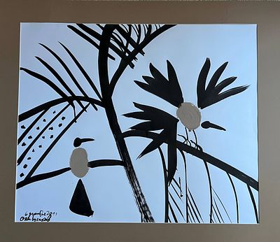 Бухаров О.А. Птицы-1 2011г. Бумага, смешаная техника 50Х60. Бухаров Олег Александрович Родился 