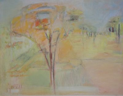 Брюханова Д.А. Дерево 1999г. Бумага, акварель, пастель 49Х63. Брюханова (Ромащенко) Диана 