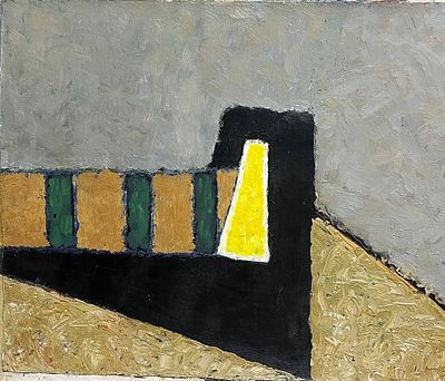 Мамутов Р.Р. Бутылка лимонада 1995 г. Холст, масло 50Х60. Мамутов Рефат Ремзиевич (1966 г.р.) 