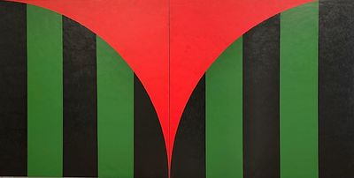 Таксис А.Г. Мадам Грицацуева 2013 г., МДФ, эмали 100Х200 (из 2 частей). Таксис Антон Гарьевич 