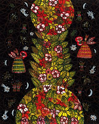 Воронова Л. Ночь 2018 г. Холст, масло 100Х80. Воронова Люся (Людмила Владимировна) (1954 г.р.) 