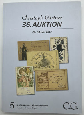 Каталог. Кристофер Гертнер. 36 аукцион. февраль 2017г. Германия (немец. язык) почтовые 