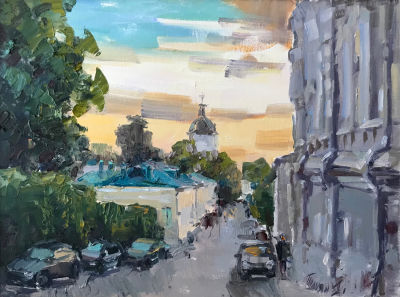 &laquo;Весна в Хохловском переулке&raquo;
Холст/масло, 30х40 см., 2023 г
Художник Елена Полуян