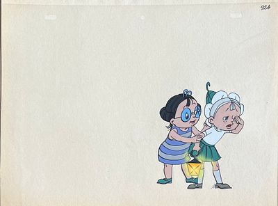 Фаза движения из мультфильма &laquo;Незнайка на Луне&raquo; (1997; худ.-пост. О. Новосёлова). СССР, студия 