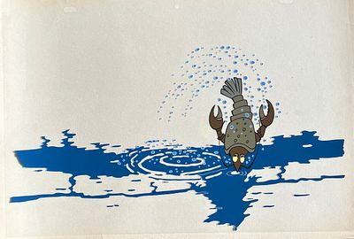 Фаза движения из мультфильма &laquo;Незнайка на Луне&raquo; (1997; худ.-пост. О. Новосёлова). СССР, студия 