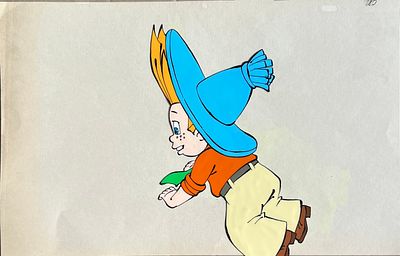 Фаза движения из мультфильма &laquo;Незнайка на Луне&raquo; (1997; худ.-пост. О. Новосёлова). СССР, студия 