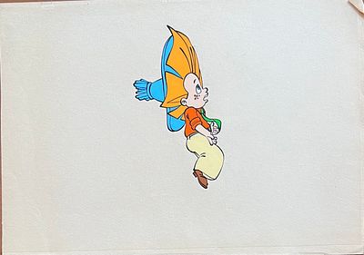 Фаза движения из мультфильма &laquo;Незнайка на Луне&raquo; (1997; худ.-пост. О. Новосёлова). СССР, студия 