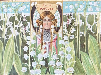 Парфюмерия. Мыло "Ландыш" Т-ва А. Ралле и Ко. 13х17. п-08