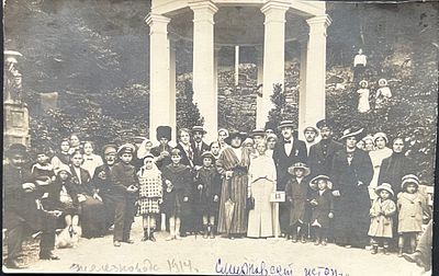 Фото открытка. Железноводск. Смирновский источник. 1914г. Нл-31