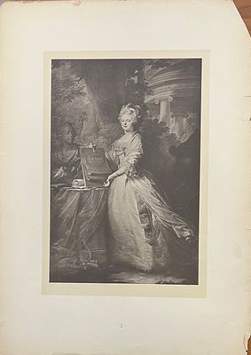 Литография. Великая княгиня Мария Федоровна. Худ. И.-Б Лампи 1795. 48х34. Состояние: надрывы по 