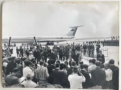 Фотография. Леонид Брежнев.1973 г. Вашингтон. 30х39см. П-1в