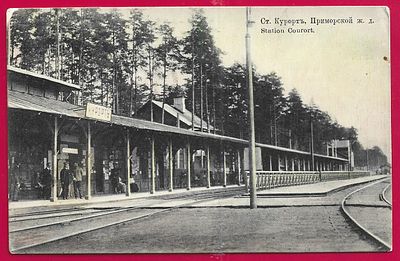 Ст.Курорт. Приморской ж.д. прошла почту. марка. штемпель. . П-9806