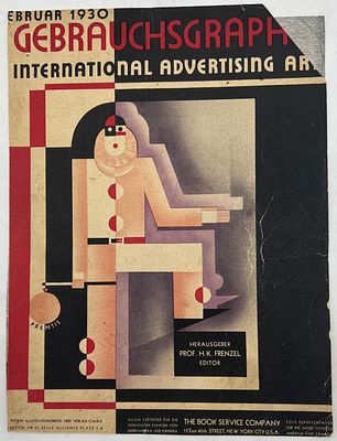 Авангард. Обложка журнала Gebrauchsgraphik International Advertising Art 1930 года. П-104