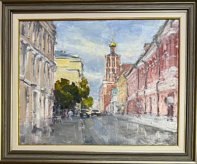 Елена Полуян. Петровка. 2022г. холст, масло. 35х45.