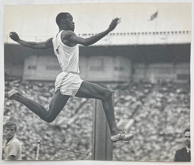 Фотография. Матч СССР-США по легкой атлетике 27-28 июля 1963г. Москва. Ральф Бостон. Фотограф 