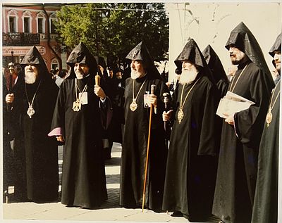 Фотография. Празднование 1000-летия Крещения Руси. 1988г. г.Москва. размер- 21,5х27,5см. п-1в