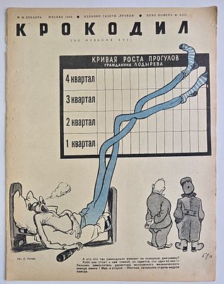 Журнал. Крокодил №35 за 1938г. Тип. газеты "Правда" -16с. Хорошее состояние, надрывы. 
