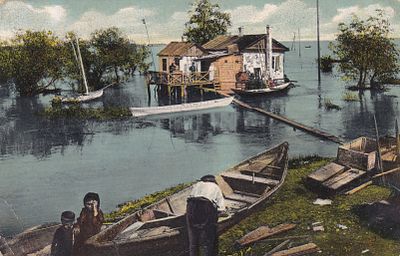Ростов на Дону. Донская Венеция. Разлив Дона. Заречье. . П-9946