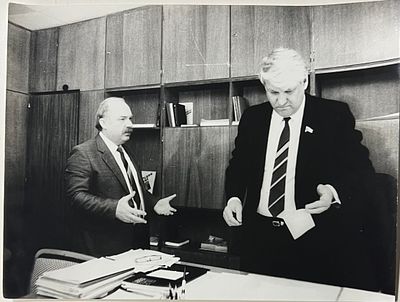 Фотография. Борис Ельцин. 90-е годы. 18х24см. нл-52