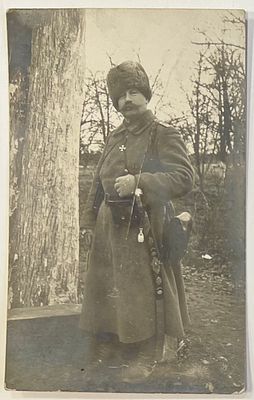 Фото открытка. Генерал армии Иванов Н.М. С призовым георгиевским оружием. ЯВ-1