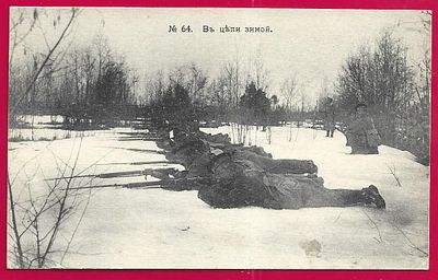 Луга. В цепи зимой. изд. Грузинцева 1914г. фототипия Шерер. П-9743