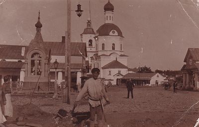 Собор Спаса Преображения (старый), Звенигородка (Звенигородский район) прошла почту. марка. 