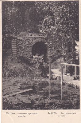 Лигово. Остатки прежнего величия. Фото. Кордовского и Дреселера. "В пользу общины Св. Евгении" 