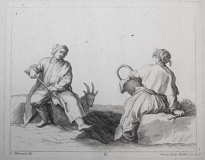 Гравюра. A. Blomart, del. Georg Leop Hertel, exe: A:V: 18 век. Размер листа, 