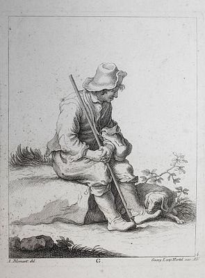 Гравюра. A. Blomart, del. Georg Leop Hertel, exe: A:V: 18 век. Размер листа, 