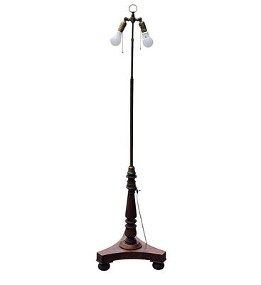 Antique George IV Rosewood Floor Lamp. Measures 57" X 15" X 15". Items remaining in our 
