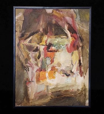 Abstract Expressionist Painting Attributed To Willem de Kooning 1904-1997 Unsigned. Abstract 