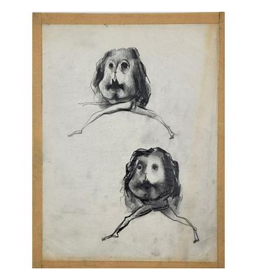 Polish-American Theodore J. Roszak 1907-1981 Pencil Drawing Study 12" X 9.5" Unframed. Items 