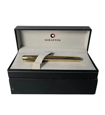 Vintage Sheaffer Prelude Fountain Pen 23k GP Mint. Box Measures 7.5" X 2 3/4" X 1.5". Items 