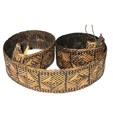 Rare Authentic Papua New Guinea Highlands Handwoven Belt. Rare Authentic Papua New Guinea 