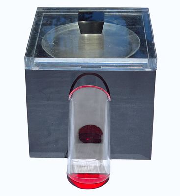 Vintage Acrylic Ice Bucket. Measures Approx. 7 1/2" x 7" x 7". All items must be retrieved or 