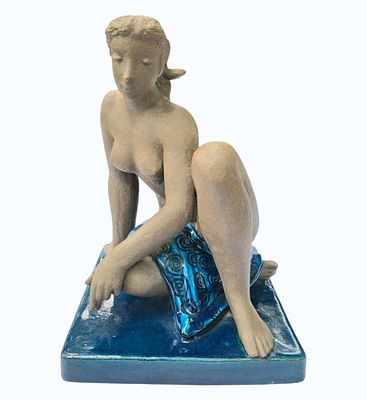 Johannes Hedegaard signed Royal Copenhagen Seated Female Nude 1961 #21845. Johannes Hedegaard 