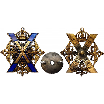 Знак Лейб-гвардии Преображенского полка (для нижних чинов). Российская Империя, 1909–1917 гг. 