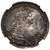 1 рубль 1737 года. "Московский тип". Орел московского типа. NGS MS62. 1 рубль 1737 года. Изображение - 1