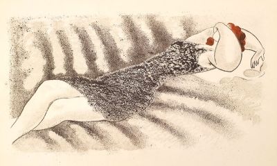 [Печатная графика] Витинг Николай Иосифович (1910–1991). Отдыхающая баскетболистка. Из серии 