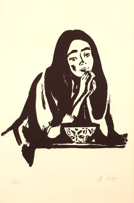 [Печатная графика] Митурич-Хлебников Май Петрович (1925–2008). Бэра, дочь охотника Турахэма. 