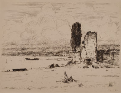 [Графика] Верейский Георгий Семёнович (1886–1962). 1939. Бумага, офорт. 26,5&times;35 см/33&times;43 см. 