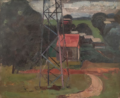 [Живопись] Басов Бениамин Матвеевич (1913–2001). Мачта. 1959. Холст на подрамнике, масло. 